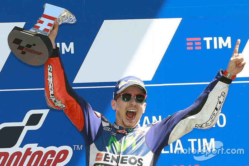 Race winner Jorge Lorenzo, Yamaha Factory Racing