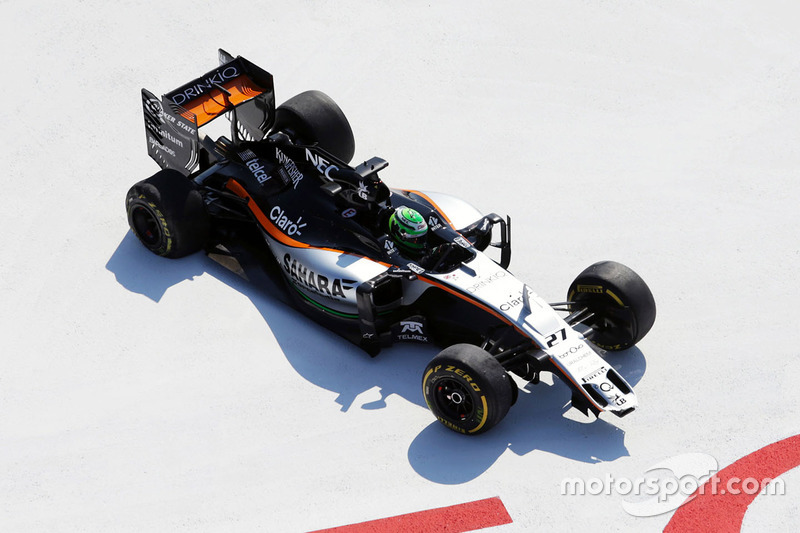 Nico Hulkenberg, Sahara Force India F1 VJM09 crash bij de start