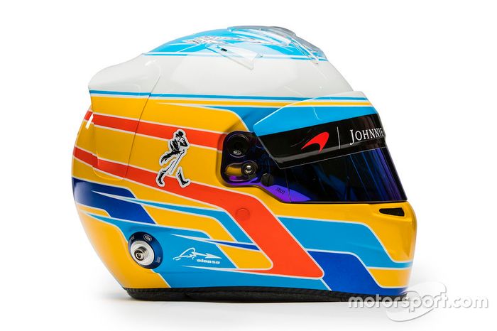 Casco de Fernando Alonso en 2017