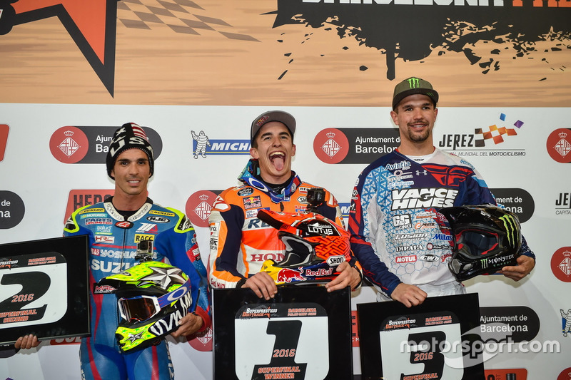 Podyum: 1. Marc Marquez; 2. Toni Elias; 3. Brad Baker