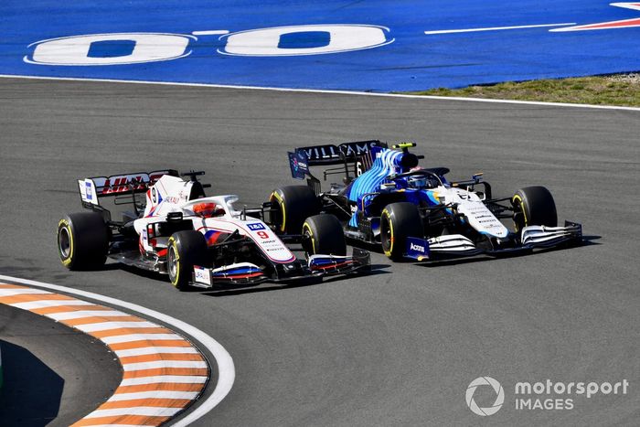 Nikita Mazepin, Haas VF-21, Nicholas Latifi, Williams FW43B
