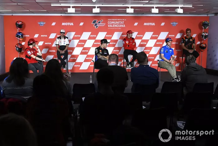 Francesco Bagnaia, Ducati Team, Alex Márquez, Team LCR Honda, Fabio Quartararo, Yamaha Factory Racing, Jack Miller, Ducati Team, Joan Mir, Team Suzuki MotoGP, Danilo Petrucci, KTM Tech3