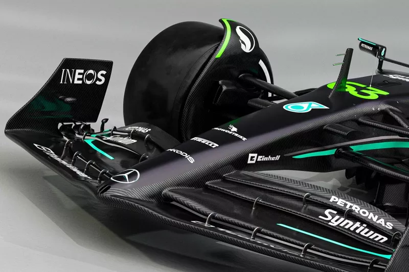 Mercedes W14 detail 
