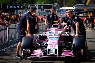 Force India VJM11 of Esteban Ocon