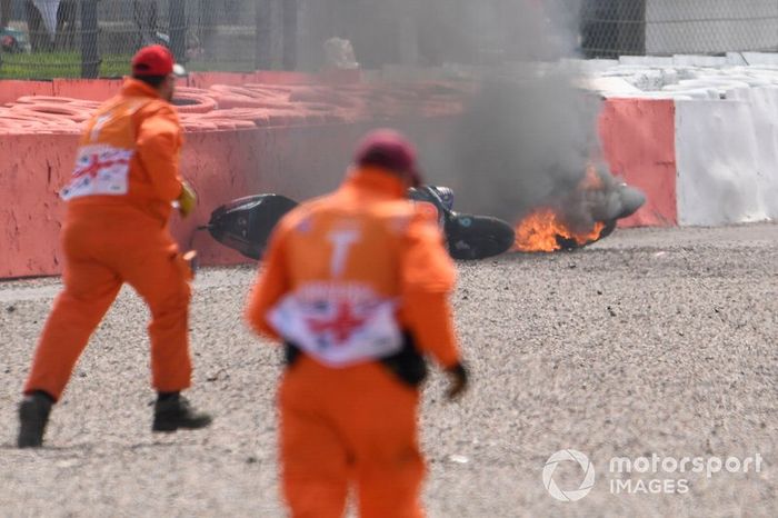 Fabio Quartararo, Petronas Yamaha SRT, Andrea Dovizioso, Ducati Team accidente