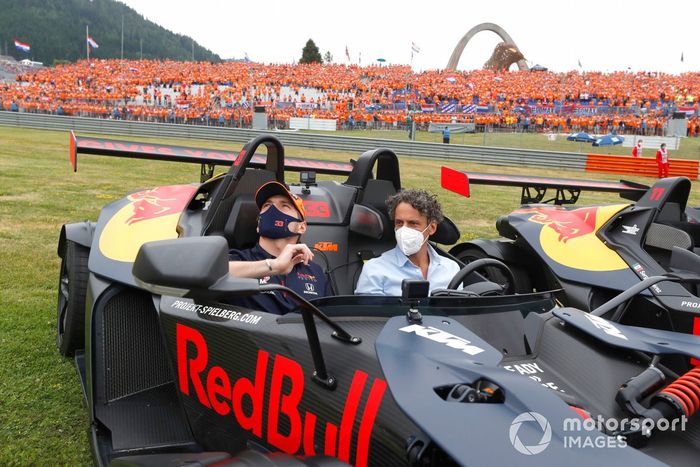 Max Verstappen, Red Bull Racing, en un KTM X-Bows