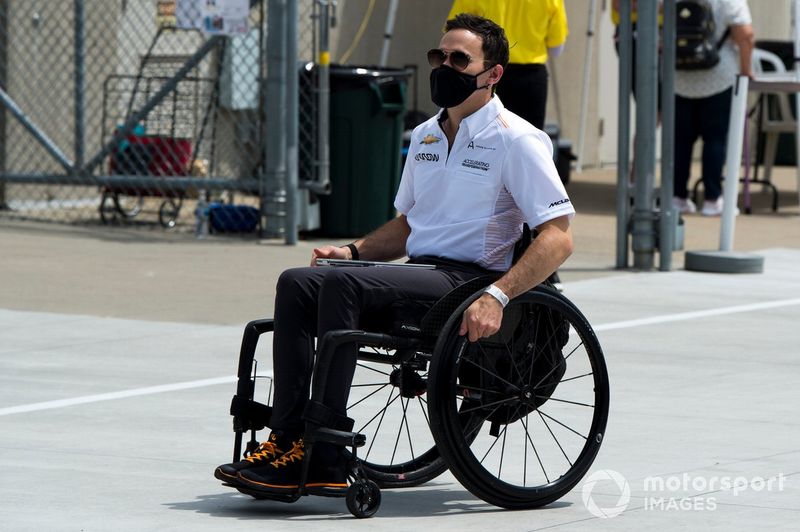 Robert Wickens en el pitlane, Arrow McLaren SP Chevrolet