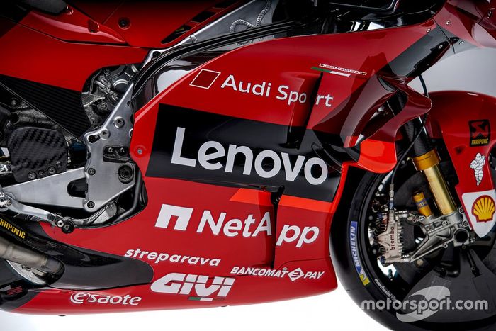 Detalle de la Ducati Desmosedici GP21