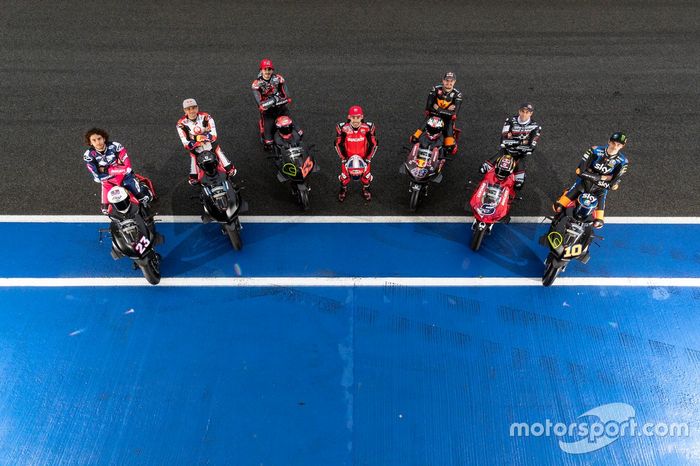 Tito Rabat, Barni Racing Team, Jorge Martin, Pramac Racing, Francesco Bagnaia, Ducati Team, Tito Rabat, Barni Racing Team, Jack Miller, Ducati Team, Johann Zarco, Pramac Racing, Luca Marini, Esponsorama Racing, Michele Pirro, Ducati Team