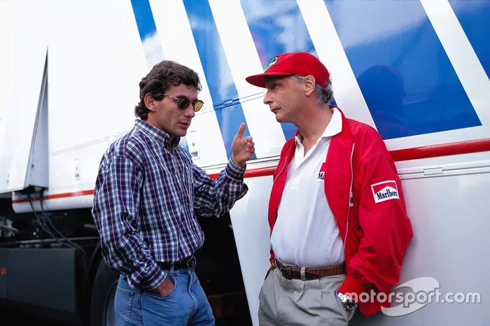 Ayrton Senna e Niki Lauda