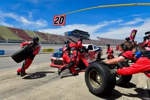  Christopher Bell, Joe Gibbs Racing, Toyota Supra Rheem / RTP makes a pit stop, Sunoco 