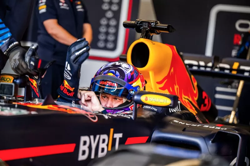 Kalle Rovanperä lors de son test F1 avec Red Bull