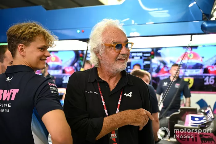 Paul Aron, Alpine F1 and Flavio Briatore, Executive Advisor of Alpine F1