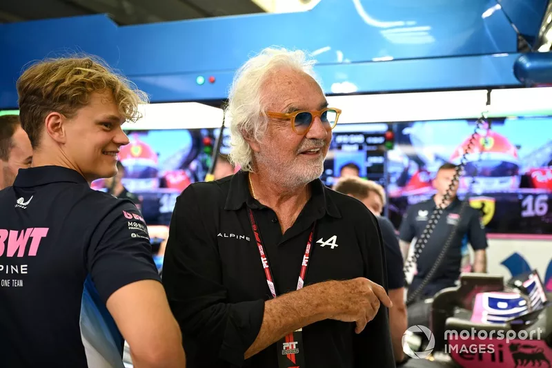 Paul Aron, Alpine F1 et Flavio Briatore, conseiller exécutif d'Alpine F1