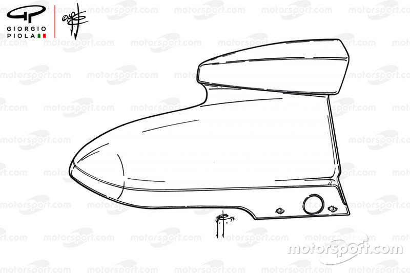 McLaren M23 airbox