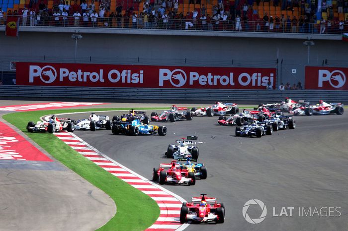 Felipe Massa, Ferrari 248 F1 líder al inicio