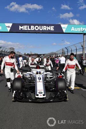 Marcus Ericsson, Sauber C37 sur la grille