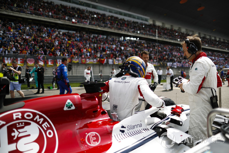 Marcus Ericsson, Sauber, in griglia