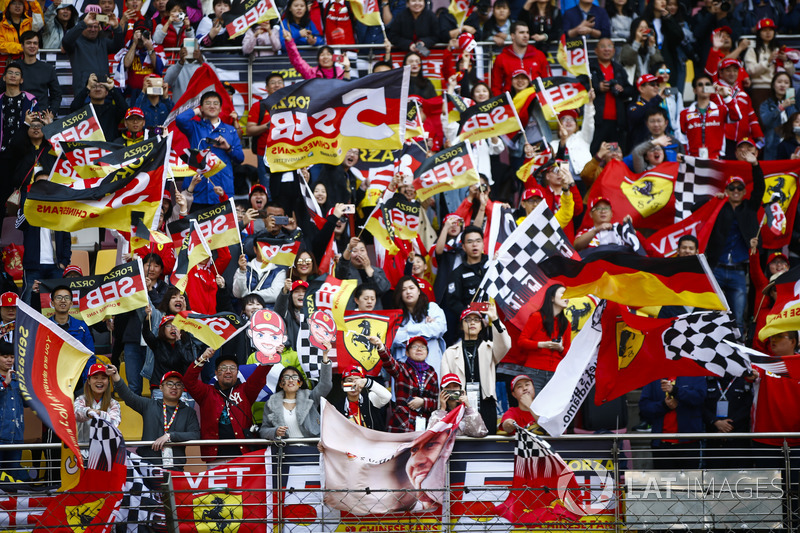 Support for Sebastian Vettel, Ferrari