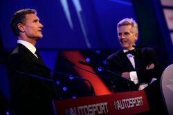 David Coulthard y Steve Rider en el escenario