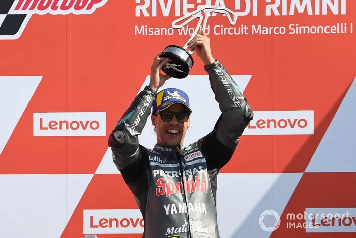 Podio: ganador Franco Morbidelli, Petronas Yamaha SRT