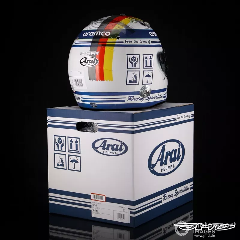 GP de Japón 2022, homenaje al fabricante de cascos de Vettel