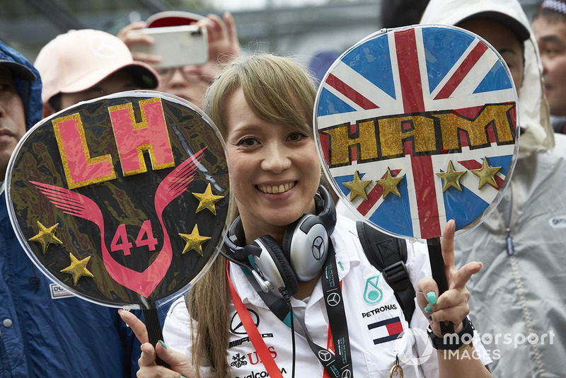 A fan of Lewis Hamilton, Mercedes AMG F1