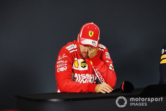 Sebastian Vettel, Ferrari en conferencia de prensa