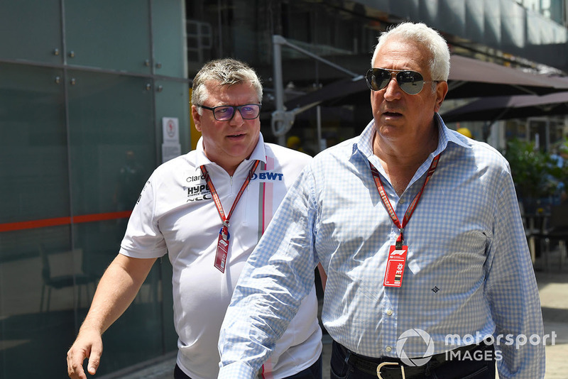 Otmar Szafnauer, Racing Point Force India Team Principal and Lawrence Stroll, Racing Point Force India F1 Team Owner