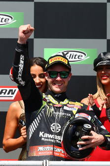 Podium : le vainqueur Jonathan Rea, Kawasaki Racing