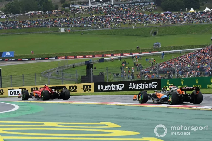 Charles Leclerc, Ferrari SF-23, Lando Norris, McLaren MCL60