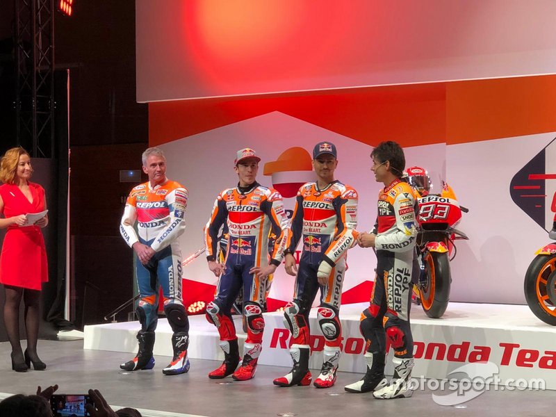 Мік Дуен, Марк Маркес, Хорхе Лоренсо, Алекс Крівілл, Honda HRC