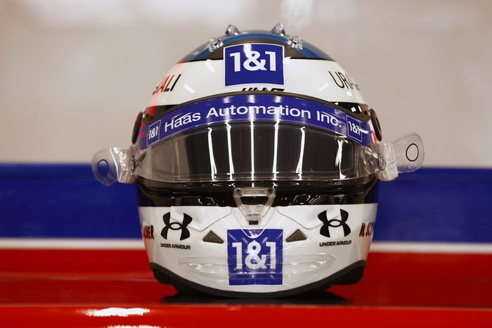 El casco especial de Mick Schumacher, Haas F1 Team