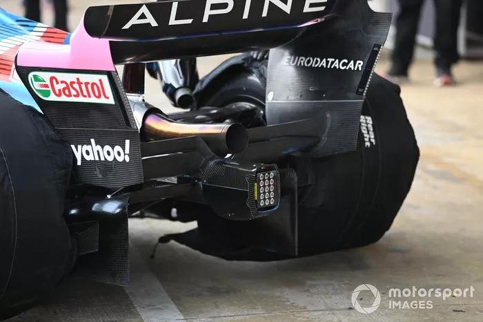 La parte trasera del Alpine A522