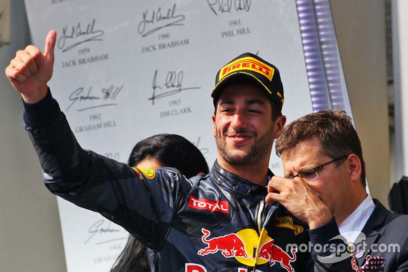 Podium: third place Daniel Ricciardo, Red Bull Racing