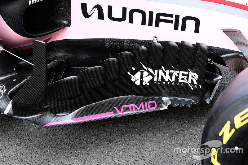 Sahara Force India VJM10 barge board detail