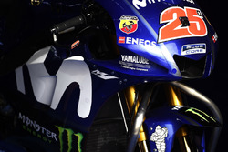Le carénage de la moto de Maverick Viñales, Yamaha Factory Racing