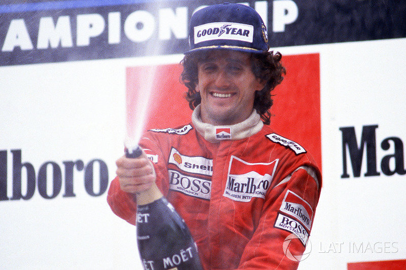 Podium: race winner Alain Prost, McLaren