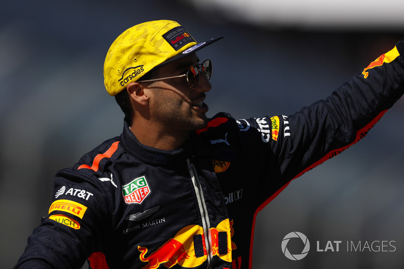 Daniel Ricciardo, Red Bull Racing, lors de la parade des pilotes