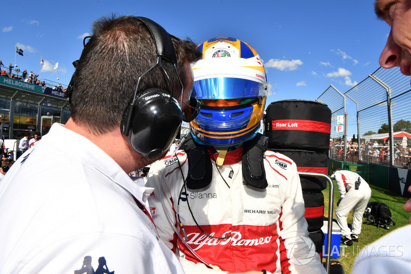 Marcus Ericsson, Sauber, in griglia