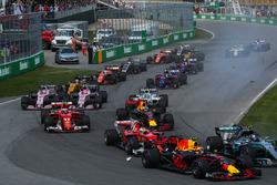Валттері Боттас, Mercedes-Benz F1 W08, Макс Ферстаппен, Red Bull Racing RB13, Себастьян Феттель, Fer