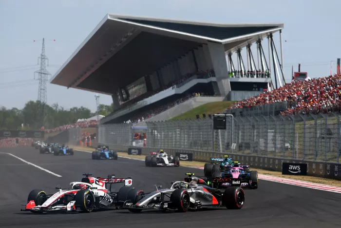 Gabriel Bortoleto, Audi F1 Team; Franco Colapinto, Alpine; Esteban Ocon, Haas F1 Team