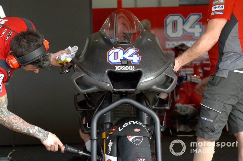 Le nouveau carénage de la Ducati