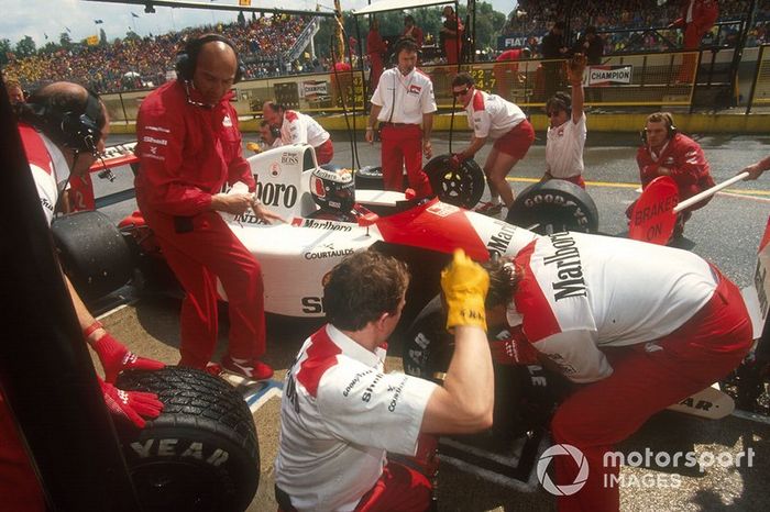 27. GP de San Marino 1991: Gerhard Berger y Ayrton Senna (McLaren)