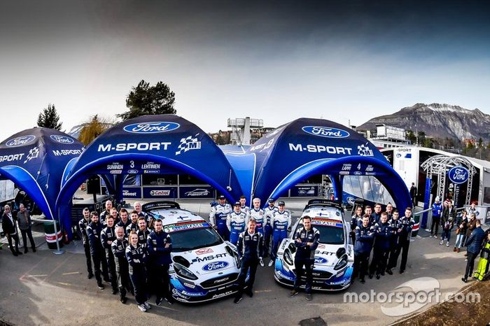 Teemu Suninen, Jarmo Lehtinen, M-Sport Ford WRT Ford Fiesta WRC, Esapekka Lappi, Janne Ferm, M-Sport Ford WRT Ford Fiesta WRC with the team