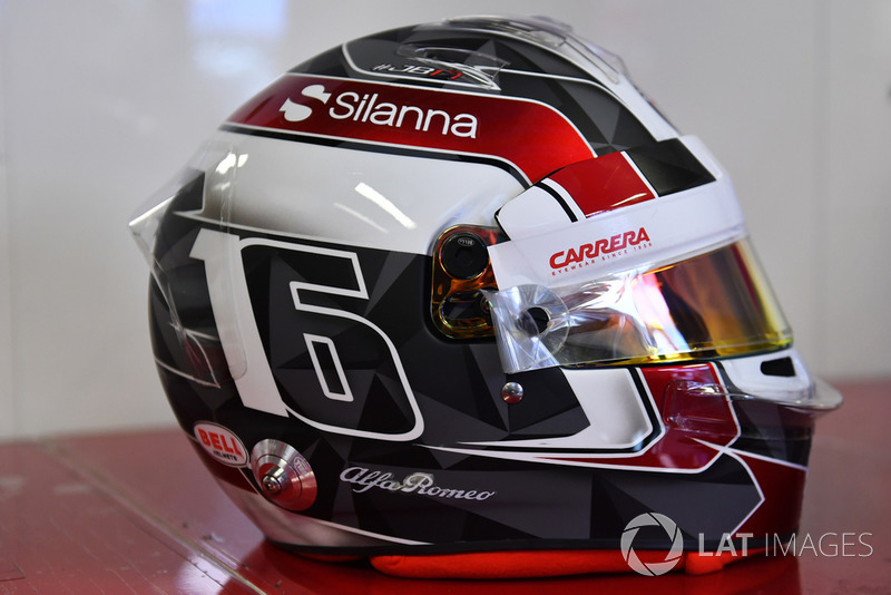Helmet of Charles Leclerc, Sauber F1 Team