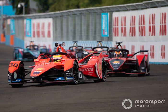 Oliver Rowland, Mahindra Racing, Mahindra M7Electro, Sebastien Buemi, Nissan e.Dams, Nissan IM03