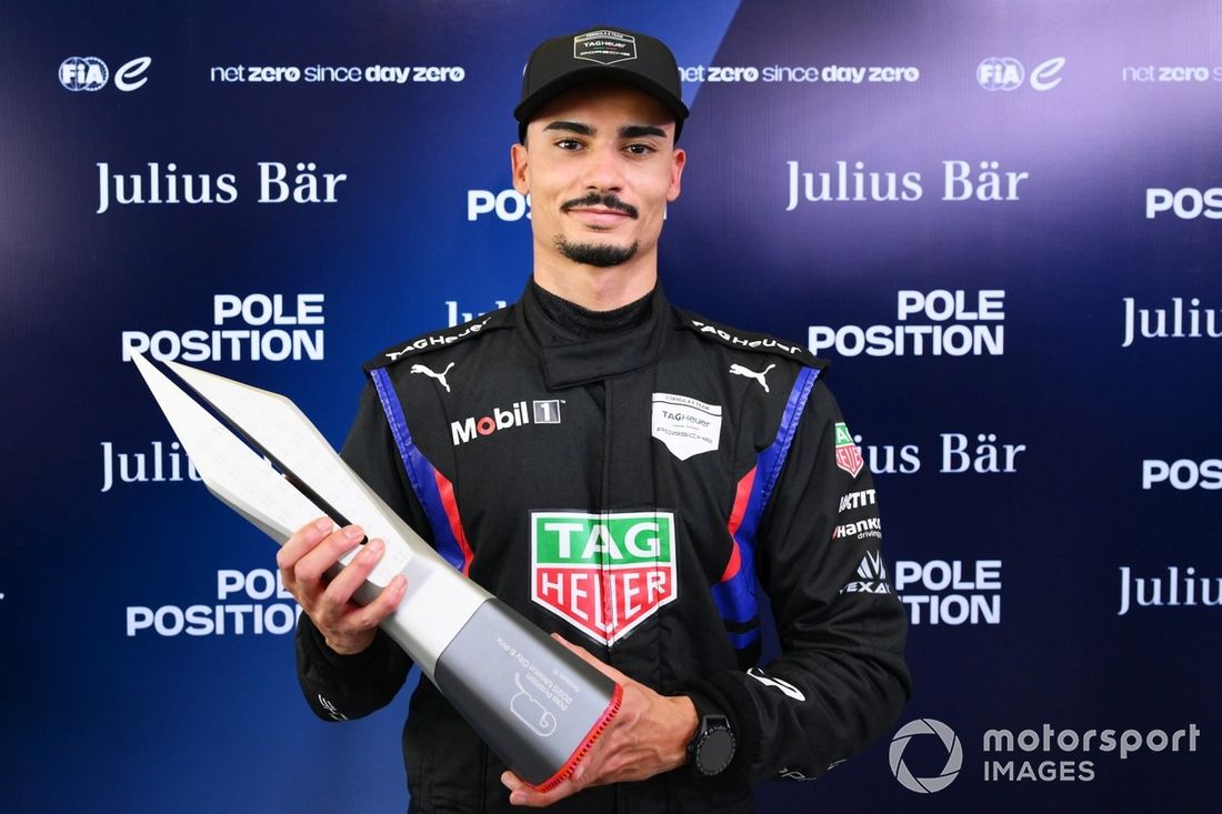 Clasificado para la pole position Pascal Wehrlein, Equipo Porsche de Fórmula E 