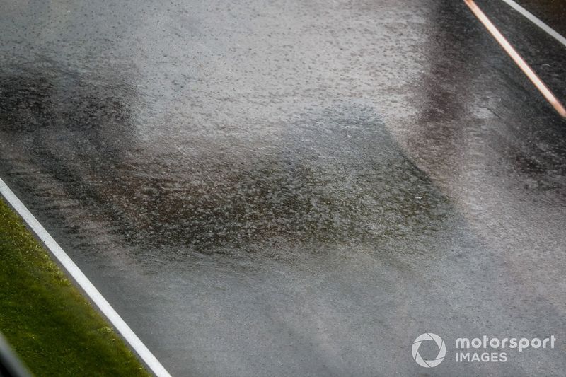 Importante lluvia en el Red Bull Ring
