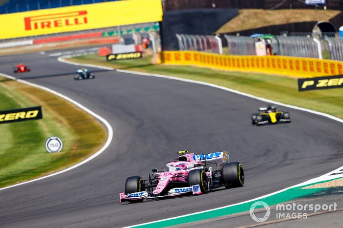 Lance Stroll, Racing Point RP20, Daniel Ricciardo, Renault F1 Team R.S.20